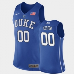 Duke Blue Devils Custom Royal Authentic Men'S Jersey