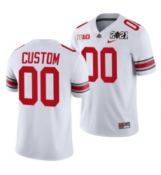 Ohio State Buckeyes Custom White 2021 Sugar Bowl Champions College Football Playoff College Football Playoff Jersey 0