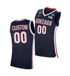 Gonzaga Bulldogs Custom 2021 March Madness Final Four Wcc Navy Jersey