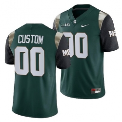 Michigan State Spartans Custom Green College Football Men Jersey