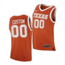 Texas Longhorns Custom Orange Replica Texas Longhorns Jersey