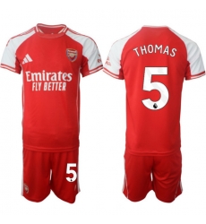 Men Arsenal 2026 Soccer Jerseys Red #5 THOMAS Men Arsenal 2026 Soccer Jerseys Red #5 THOMAS