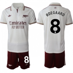 Men Arsenal 2026 Soccer Jerseys White #8 ODEGAARD