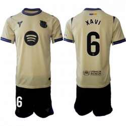Men FC Barcelona 2026 Soccer Jerseys Beige #6 XAVI