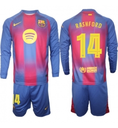 Men FC Barcelona 2026 Soccer Jerseys Red Long #14 RASHFORD (2) Men FC Barcelona 2026 Soccer Jerseys Red Long #14 RASHFORD (2)