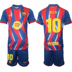 Men FC Barcelona 2026 Soccer Jerseys RedBlue #10 MESSI (2)