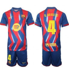 Men FC Barcelona 2026 Soccer Jerseys RedBlue #4 R.ARAUJO (2) Men FC Barcelona 2026 Soccer Jerseys RedBlue #4 R.ARAUJO (2)