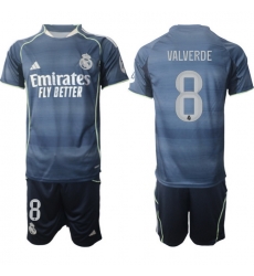 Men Real Madrid 2026 Soccer Jerseys DarkBlue #8 VALVERDE Men Real Madrid 2026 Soccer Jerseys DarkBlue #8 VALVERDE