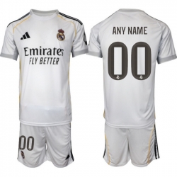 Men Real Madrid 2026 Soccer Jerseys White CUSTOM