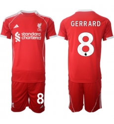 Men Liverpool 2026 Soccer Jerseys Red #8 GERRARD Men Liverpool 2026 Soccer Jerseys Red #8 GERRARD
