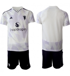 Men Manchester United 2026 Soccer Jerseys WhitePurple
