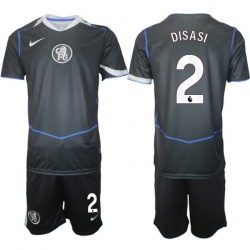 Men Chelsea 2026 Soccer Jerseys DarkGrey #2 DISASI