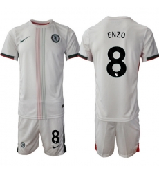 Men Chelsea 2026 Soccer Jerseys White #8 ENZO