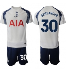 Men Tottenham Hotspur 2026 Soccer Jerseys White #30 BENTANCUR