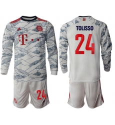 Men Bayern Long Sleeve Soccer Jerseys 523