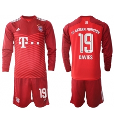 Men Bayern Long Sleeve Soccer Jerseys 544