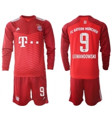 Men Bayern Long Sleeve Soccer Jerseys 547