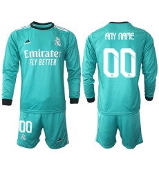 Men Real Madrid Long Sleeve Soccer Jerseys 500 Customized