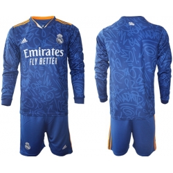 Men Real Madrid Long Sleeve Soccer Jerseys 546