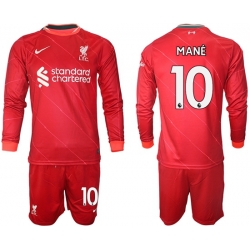 Men Liverpool Long Sleeve Soccer Jerseys 542