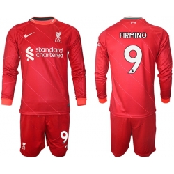 Men Liverpool Long Sleeve Soccer Jerseys 543