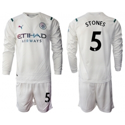 Men Manchester City Long Sleeve Soccer Jerseys 533