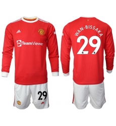 Men Manchester United Long Sleeve Soccer Jerseys 510