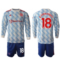 Men Manchester United Long Sleeve Soccer Jerseys 532