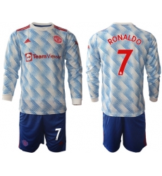 Men Manchester United Long Sleeve Soccer Jerseys 538