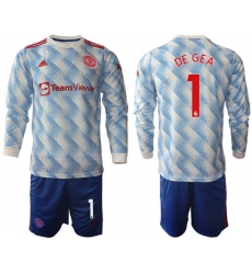 Men Manchester United Long Sleeve Soccer Jerseys 540