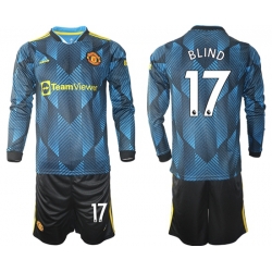 Men Manchester United Long Sleeve Soccer Jerseys 549