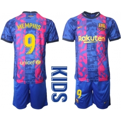 Kids Barcelona Soccer Jerseys 010