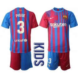 Kids Barcelona Soccer Jerseys 062