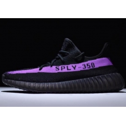 Men Yeezy 350 Black Purple Shoes 566