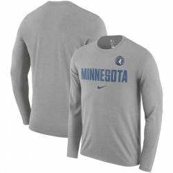 Minnesota Timberwolves Men Long T Shirt 001