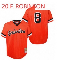 F. ROBINSON Baltimore Orioles Orange Throwback MLB Jersey