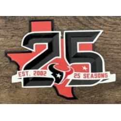 Texans 25 Anniversary Jersey Patch 02