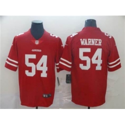 Toddler San Francisco 49ers 54 Fred Warner Red Vapor Untouchable Limited Stitched Football Jersey