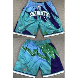 Men Charlotte Hornets Teal Shorts