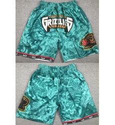 Men's Memphis Grizzlies Aqua Shorts 6521