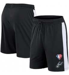 Men San Antonio Spurs Black Shorts