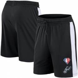 Men San Antonio Spurs Black Shorts