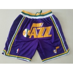 Utah Jazz Jerseys Basketball Shorts 001