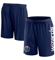 Men Washington Wizards Navy Post Up Mesh Shorts 