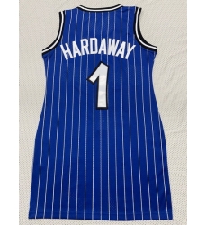 Women Orlando Magic #1 Penny Hardaway Blue Dress Stitched Jersey Blue II