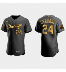 Men Chicago White Sox Yasmani Grandal 2022 Mlb All Star Game Authentic Black Men Jersey