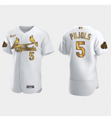 Men St.Louis Cardinals Albert Pujols 2022 Mlb All Star Game White Gold Men Jersey