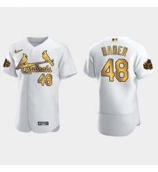 Men St.Louis Cardinals Harrison Bader 2022 Mlb All Star Game White Gold Men Jersey