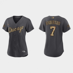 Women Tim Anderson Chicago White Sox 2022 Mlb All Star Game Replica Charcoal Jersey