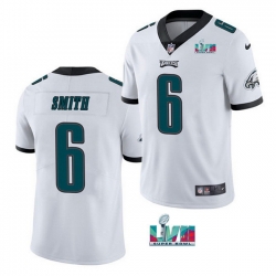 Men Women Youth Toddler Philadelphia Eagles 6 DeVonta Smith White Super Bowl LVII Patch Vapor Untouchable Limited Stitched Jersey